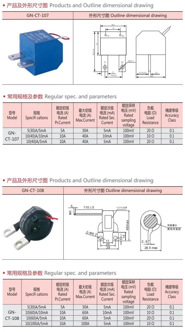 Loading type mini current transformer